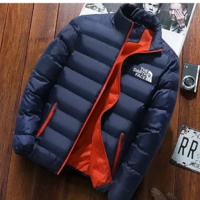 Áo khoác mùa đông nam thời trang cổ đứng Áo khoác nam Pike Áo khoác nam có dây kéo Áo khoác đệm nam