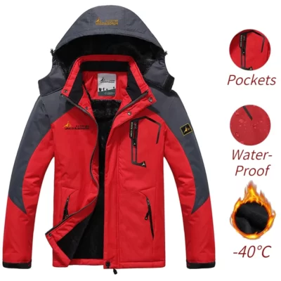 Mùa Đông Áo Dù Nam Chắn Gió Plus Dày Ấm Áp Chống Gió Áo Khoác Lông Thú Nam Quân Đội Có Mũ Trùm Đầu Anorak Áo Khoác Nam Thu Đông