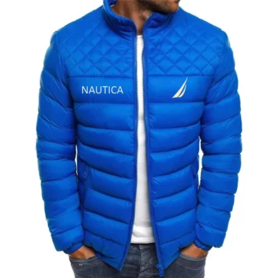 nautica Áo khoác thương hiệu cao cấp Thu/Đông Nam Áo khoác đệm ấm áp Áo khoác nhẹ thông thường Xu hướng thời trang hàng đầu nam phong cách mới.