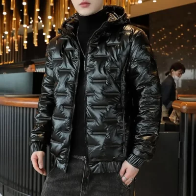 Áo khoác mùa đông cho nam Sáng Áo Khoác Dù Dày Ấm Áo Chống Thấm Nước Nam Lót Bông Tay Dài Áo Khoác chaquetas Hombre