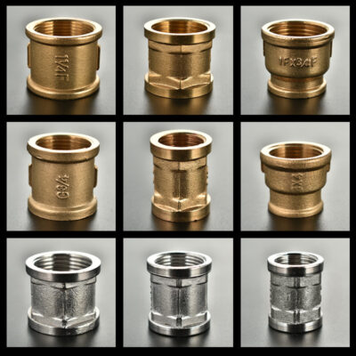 Thép không gỉ thẳng giảm tốc cổ ống vòng 4 phút 6 phút 1 inch 1.2 inch bên trong răng đôi dây bên trong trực tiếp ống đồng cổ khớp