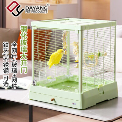 Nhà lồng chim bằng thép không gỉ 304 mới của Dayang biệt thự lớn vẹt thủy tinh sang trọng Huyền Phong Hoa mẫu đơn B5001