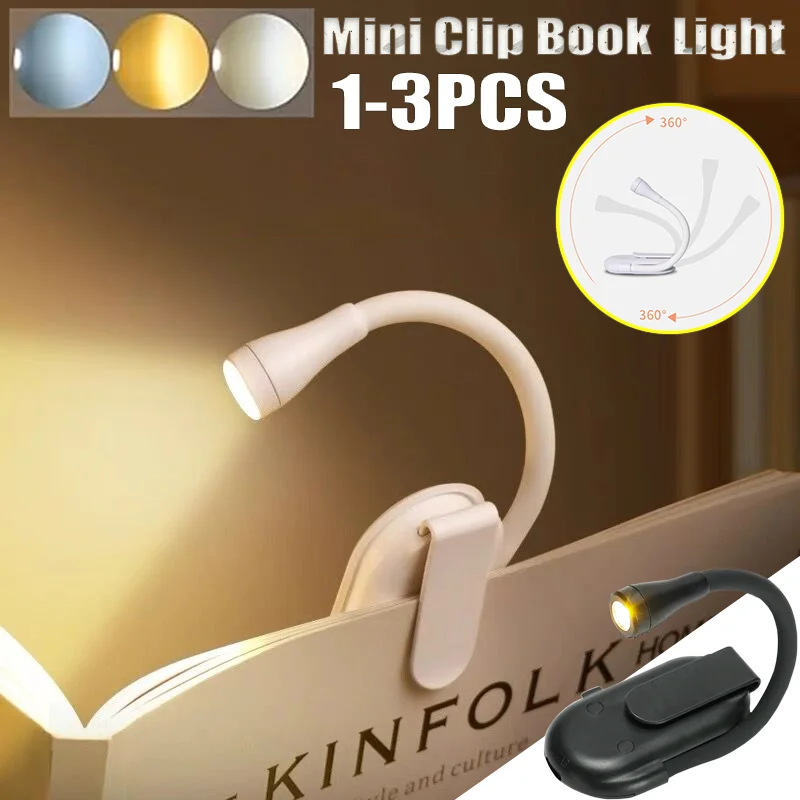 Đèn Mini Thư Mục Kẹp Đèn Ngủ Di Động Sách Đèn Ngủ Bảo Vệ Mắt Để Bàn Sạ - DDB-577
