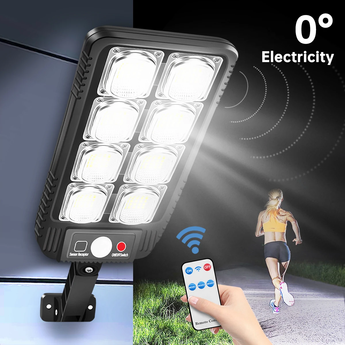 Đèn đường năng lượng mặt trời 100/200led IP65 Đèn cảm biến - DTN-502