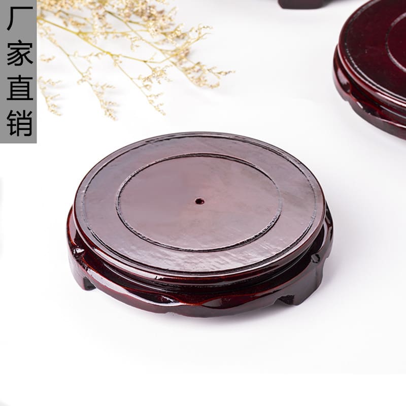 Xoay giả gỗ nguyên khối đế tròn hoa bể cá ngoài trời bền đẹp, thân thiện môi nan