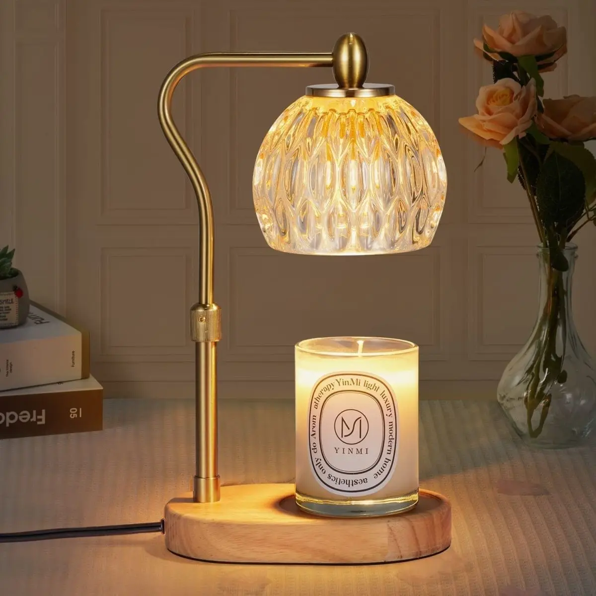 Đèn Ngủ Có Thể Điều Chỉnh Nến Ấm Điều Chỉnh Chiều Cao Trang Trí Cho Ph - DDB-245