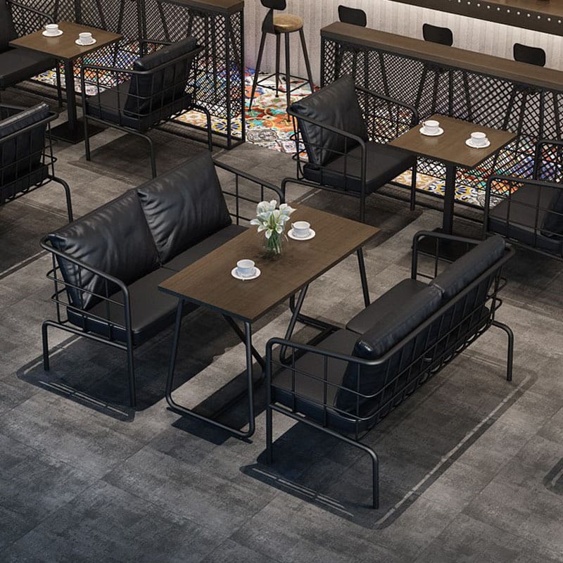 Bàn ghế Phong cách công nghiệp sắt nghệ thuật đôi ghế sofa - BGCF-965