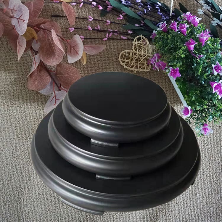 Đế gỗ bình tròn bể cá đế gỗ chắc chắn ngoài trời bền đẹp, thân thiện môi trườ nan