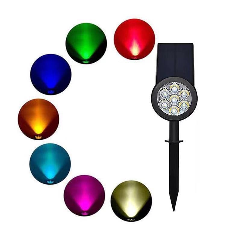 Xuyên biên giới Nhiều Màu Sắc 7LED Năng Lượng Mặt Trời Bãi Cỏ Đèn Sân - DNT-2038