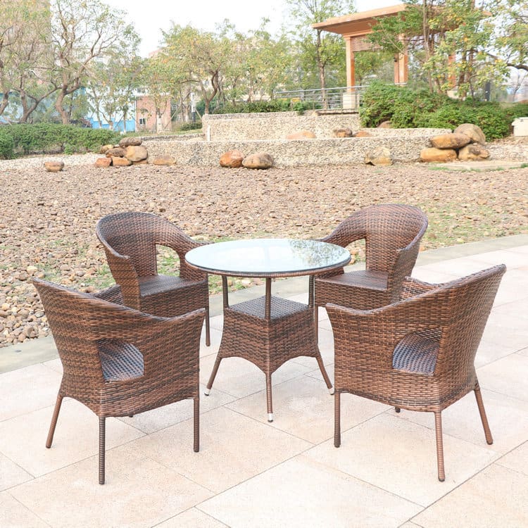 Bàn ghế ghế mây bộ 3 bộ 5 món bàn ngoài trời bền đẹp, thân thiện môi trường B BGSV_1536