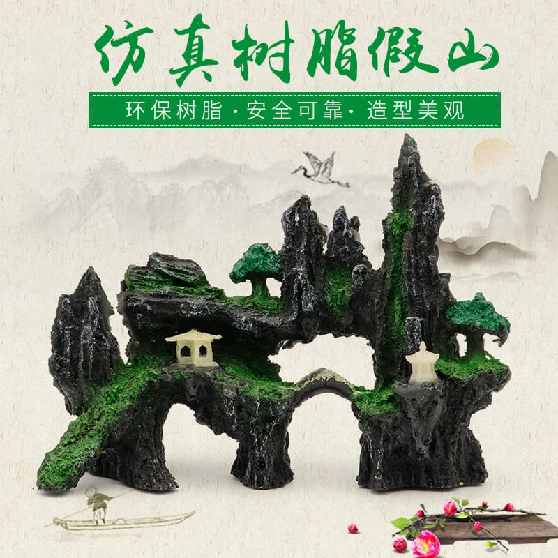 Thương mại nước ngoài non bộ bể cá cảnh quan ngoài trời bền đẹp, thân thiện m nan