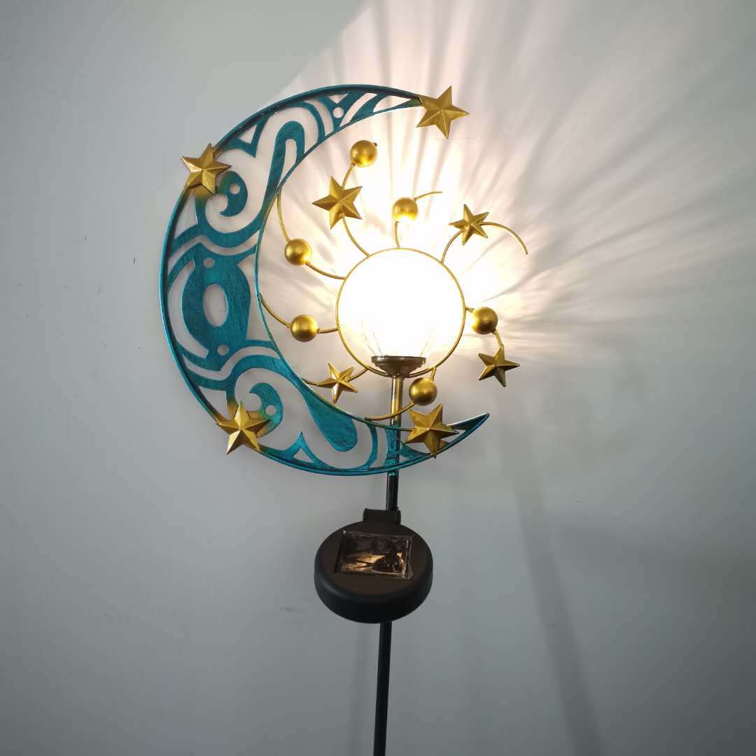 Điểm Mặt Trăng Năng Lượng Mặt Trời Sao Sắt Đèn Nghệ Thuật Sân Vườn Ng - DNT-1480