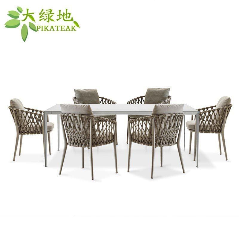 Bàn ghế ngoài trời, sân sân thượng, bàn ghế đan ngoài trời bền đẹp, thân thiệ BGSV_693