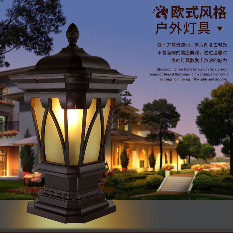 Năng lượng mặt trời ngoài trời trụ cột đèn chiếu sáng cộng đồng đúc n - DNT-1600