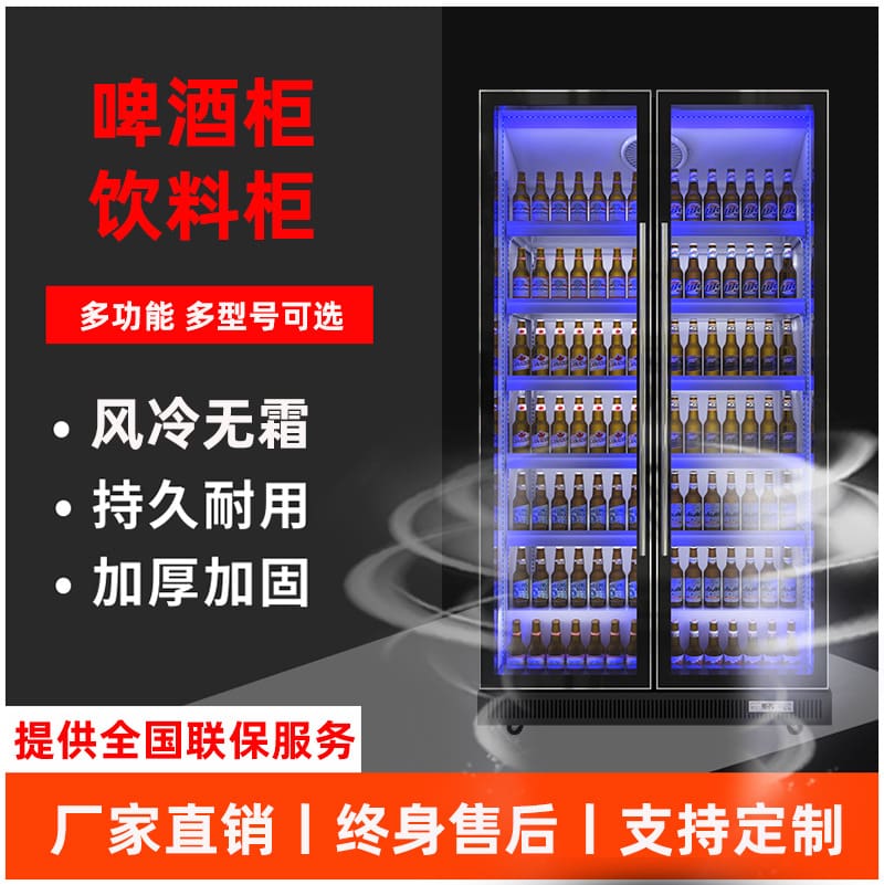 Tủ đông rượu thương mại hai cửa quầy bar dọc cao cấp, tiện lợi cho nhà hàng B BN-55
