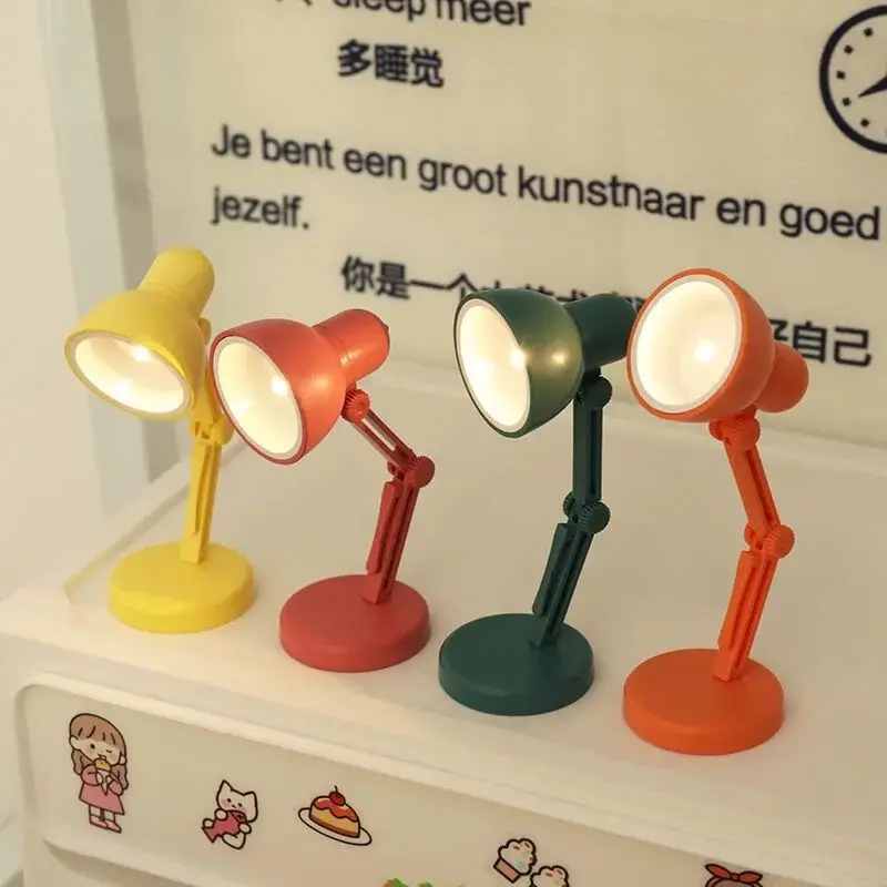 Đèn Máy Tính Mini Để Bàn LED Có Thể Gập Lại Di Động Nhỏ Đèn Ngủ Trắng - DDB-129