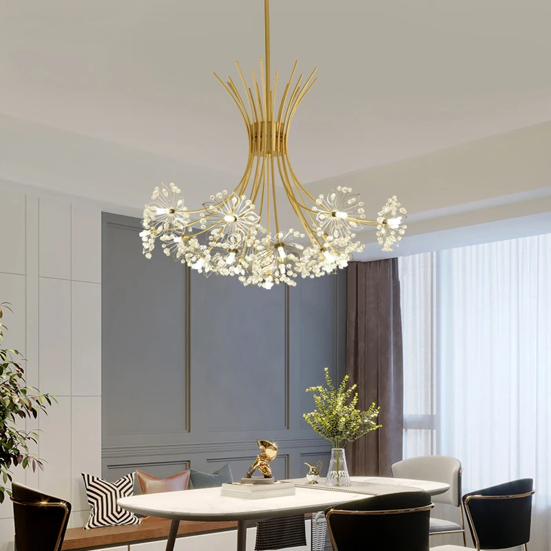 2024 LED G4 Đèn chùm pha lê hiện đại chiếu sáng cho phòng ăn Lustre Lam - DC-163