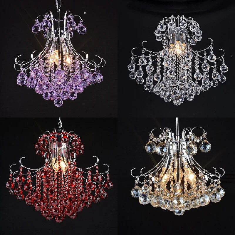 2024 Hiện Đại Nhiều Màu Sắc Đèn Chùm Pha Lê Phòng Khách Đèn Lustre De Cr - DC-24