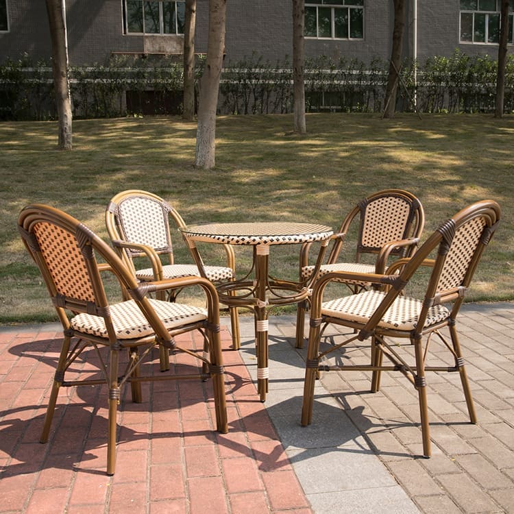 Bàn ghế ăn ngoài trời biệt thự sân vườn ghế ngoài trời bền đẹp, thân thiện mô BGSV_727