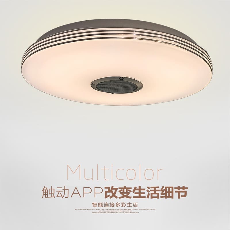 Dây bạc hình ngôi sao Bluetooth âm nhạc đèn trần 33CM có - DTN-783