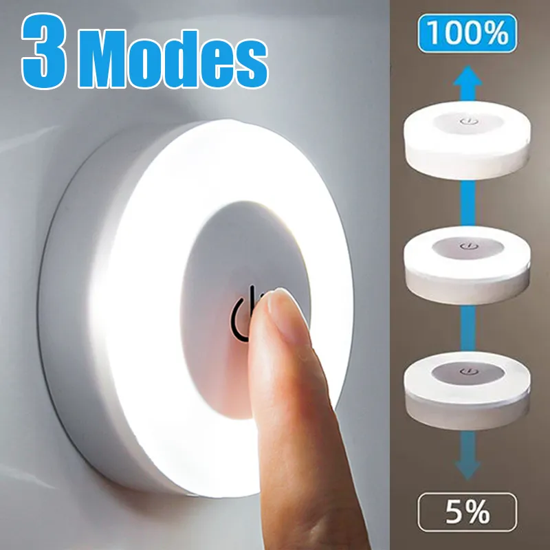Đèn 3 Chế Độ Đèn Ngủ LED USB Sạc Đế Từ Tính Đèn Di Động - DTN-190