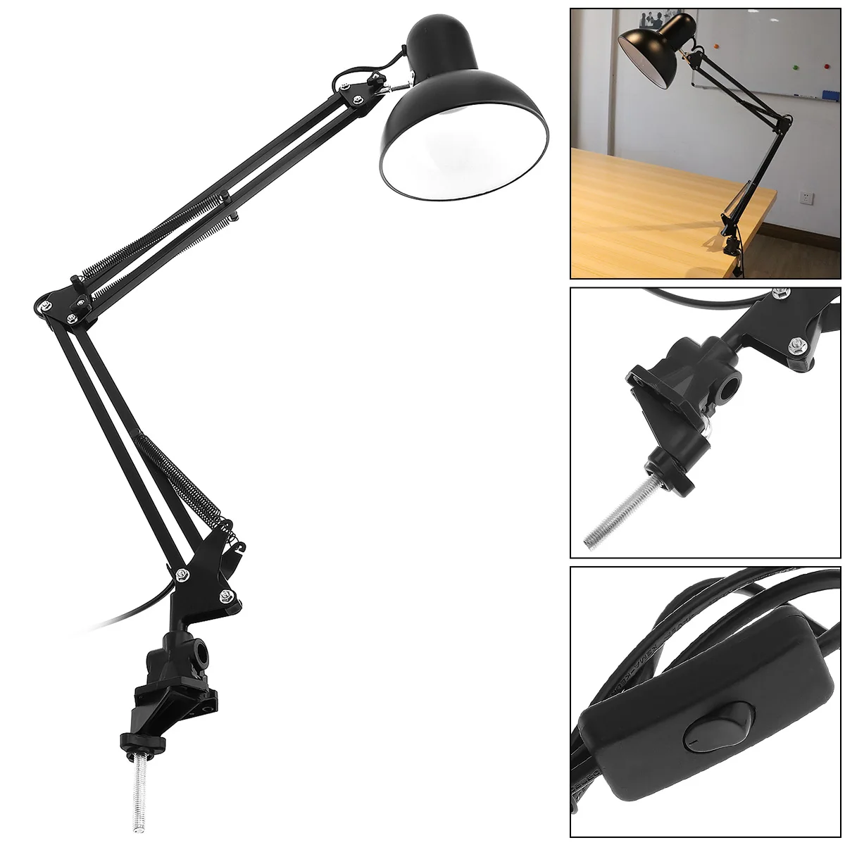 Đèn bàn xoay cổ ngỗng có thể điều chỉnh xoay 360 độ cho văn phòng tại - DDB-145
