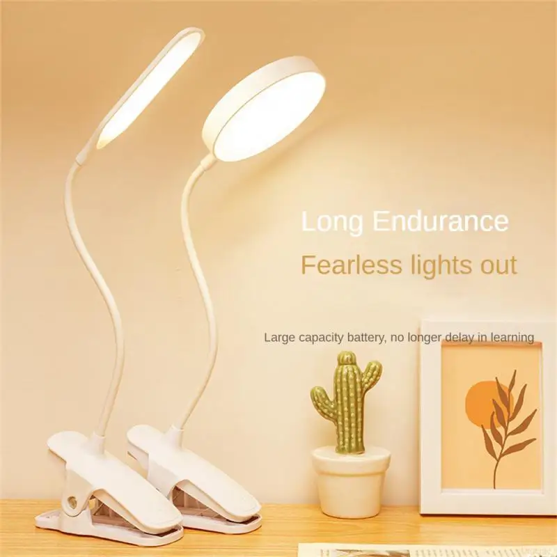 Đèn bàn linh hoạt 360 ° có kẹp Đèn bàn LED làm mờ vô cấp có thể sạc lạ - DDB-312