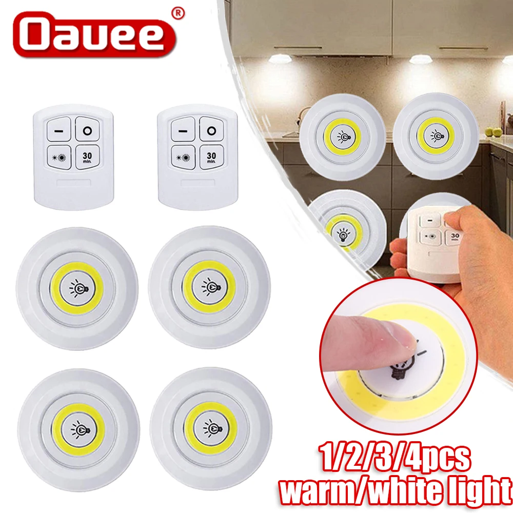 Đèn 3W Siêu Sáng Cob Dưới Tủ Đèn LED Điều Khiển Từ Xa Không - DTN-450