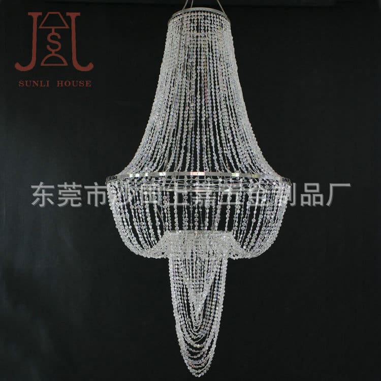 Nhà sản xuất cung cấp đèn chùm sáng tạo với hạt dây acrylic đèn chùm t - DC-1099