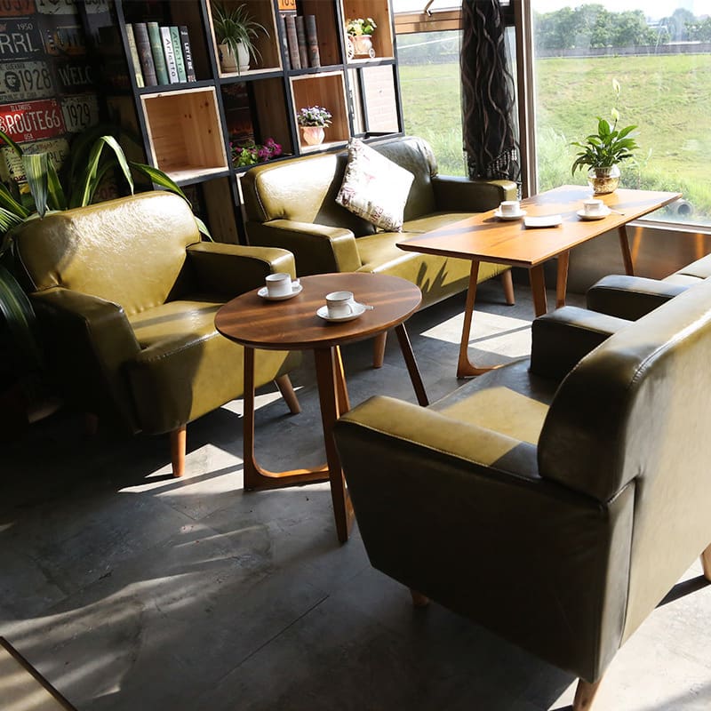 Bàn Ghế Cafe Gỗ Ghế Sofa Nhà Hàng Tây Quán Trà Sữa Quán - BGCF-1559