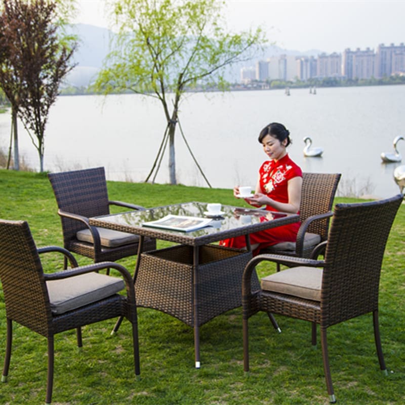 Bàn ghế ngoài trời, sân trong, biệt thự, sân vườn, ngoài trời bền đẹp, thân t BGSV_734