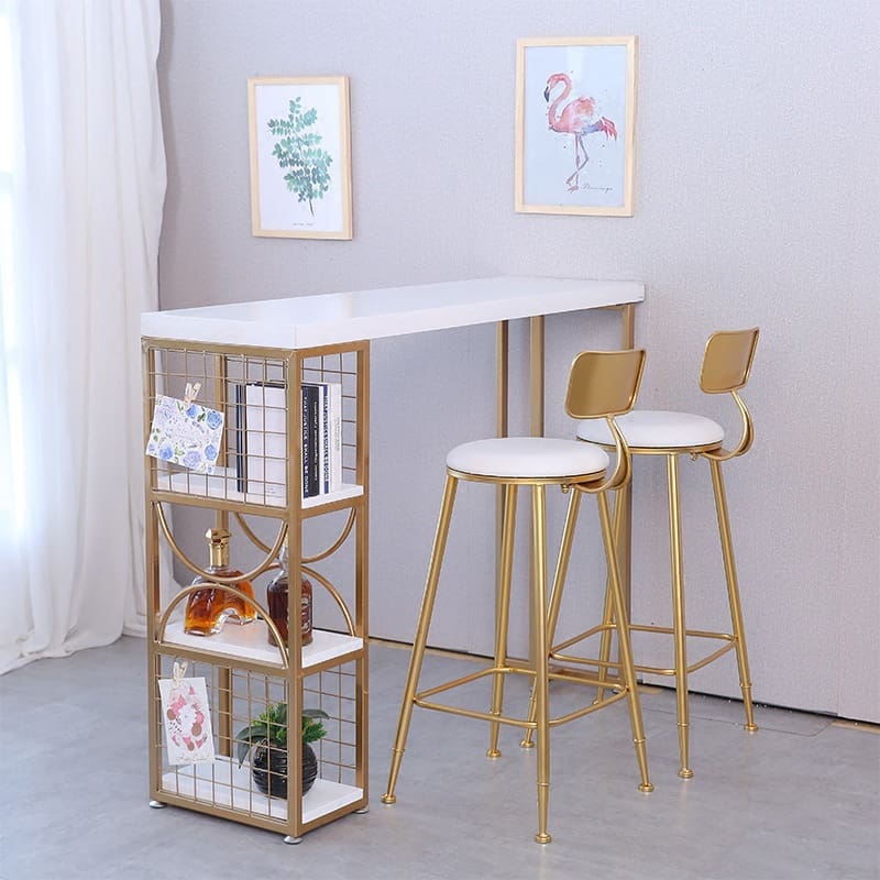 Bàn ghế Bắc Âu Gỗ Chắc Chắn Thanh Bàn Đá Cẩm Thạch Bàn Ăn - BGCF-1011