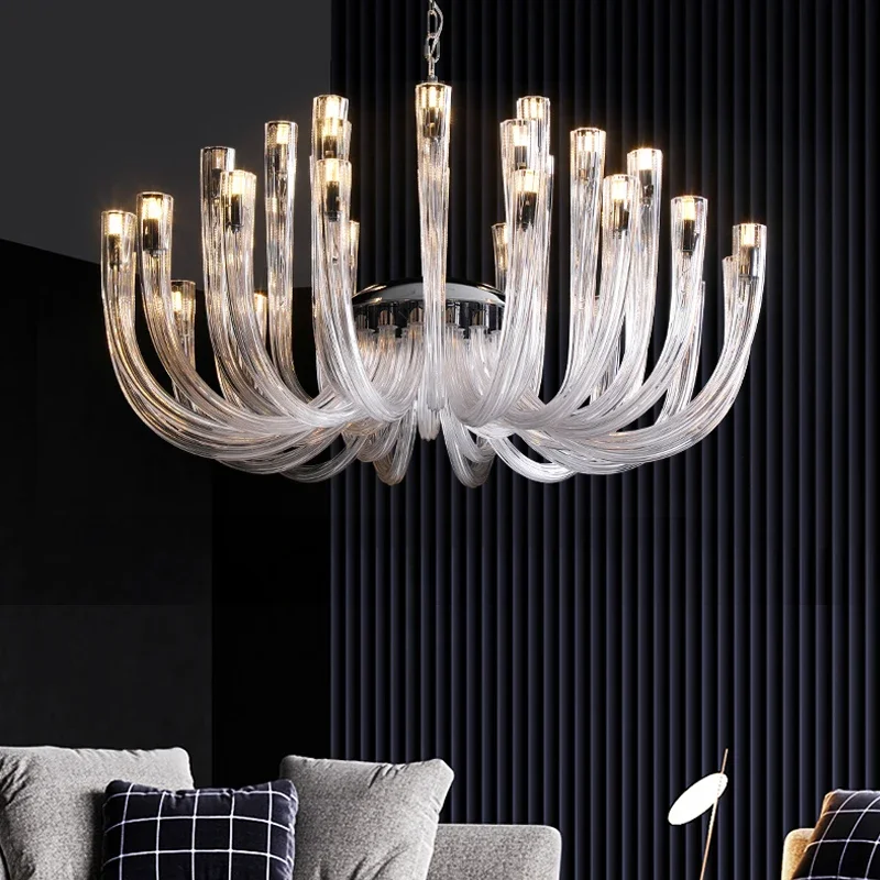 NGHỆ THUẬT DECO Đèn Chùm Thủy Tinh Cho Phòng Khách Phòng Ngủ Phòng Ăn N - DC-313