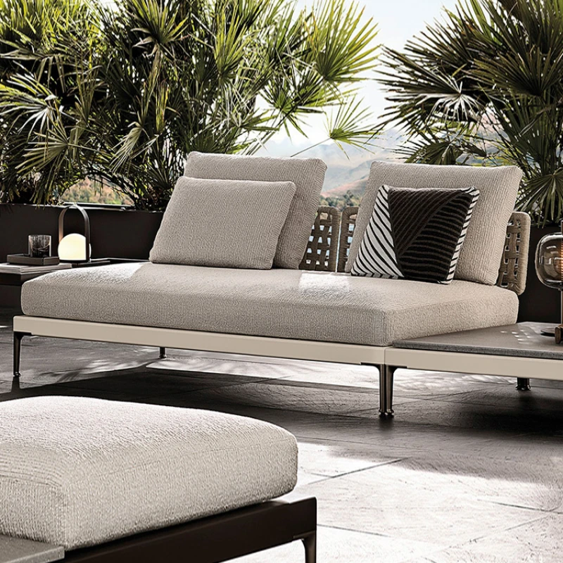 Ngoại thất sân vườn hợp kim nhôm sofa ngoài trời ngoài trời bền đẹp, thân thi BGSV_371