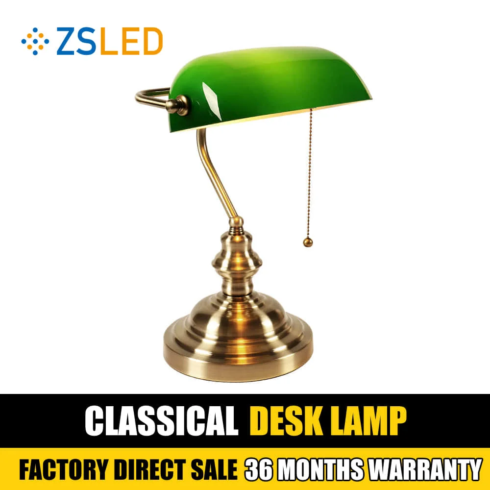 Đèn Mỹ Retro Đèn Bàn Cổ Điển Vintage Ngân Hàng Để Bàn Phòng Ngủ Đọc Sá - DDB-553