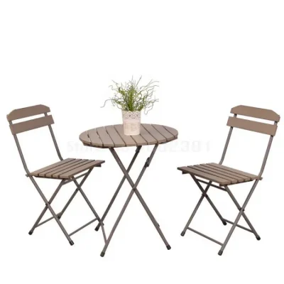Ban công ba chiếc bàn ghế ngoài trời cafe nhựa ngoài trời bền đẹp, thân thiện BGSV_114