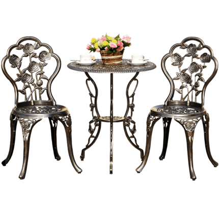 Bàn ghế ngoài trời zifengling bộ ba tấm ngoài trời ngoài trời bền đẹp, thân t BGSV_1113