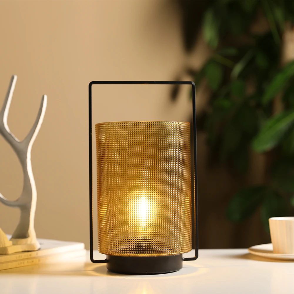 Đèn bàn chạy bằng pin Đèn không dây LED Lantern chạy bằng pin với bộ h - DDB-429