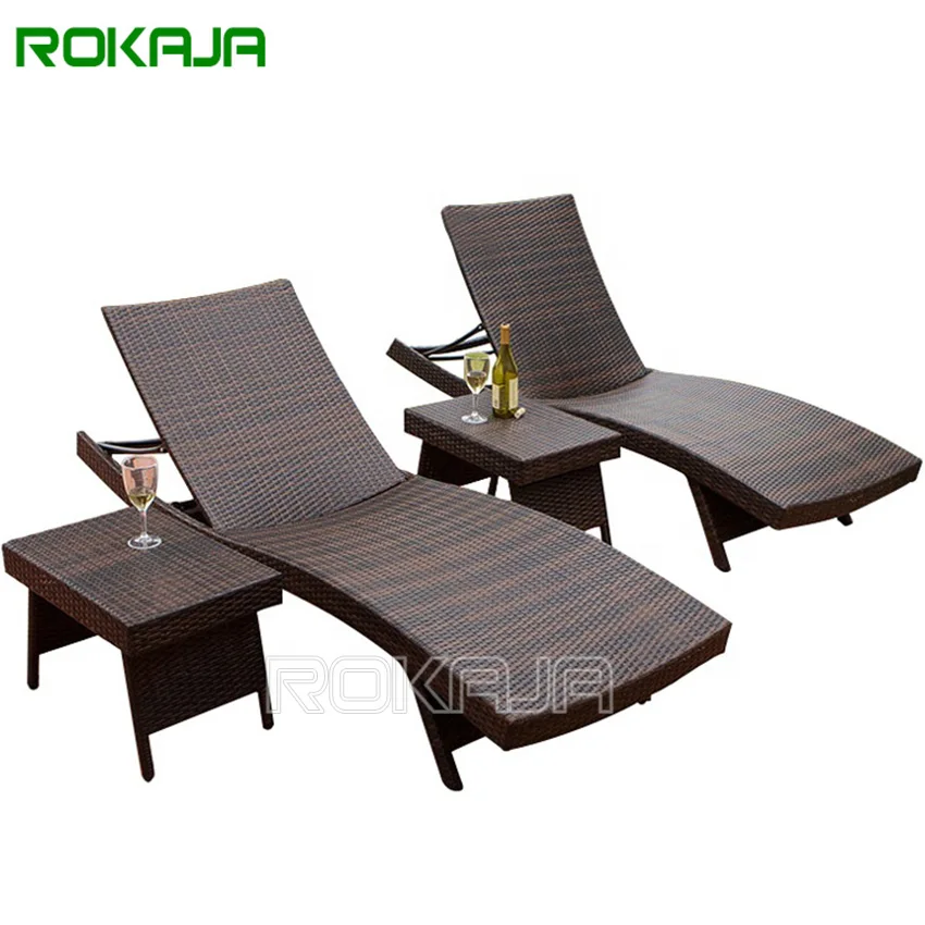 Beach double lounger giường ngủ sân hiên ghế mây ghế ngoài trời bền đẹp, thân BGSV_283