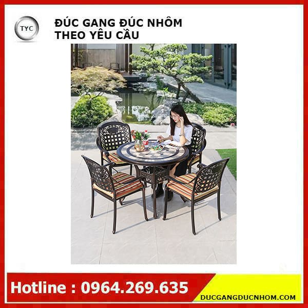 Các mẫu bàn ghế sân vườn nhập khẩu nhỏ đẹp ngoài trời bền đẹp, thân thiện môi BGSV_1505