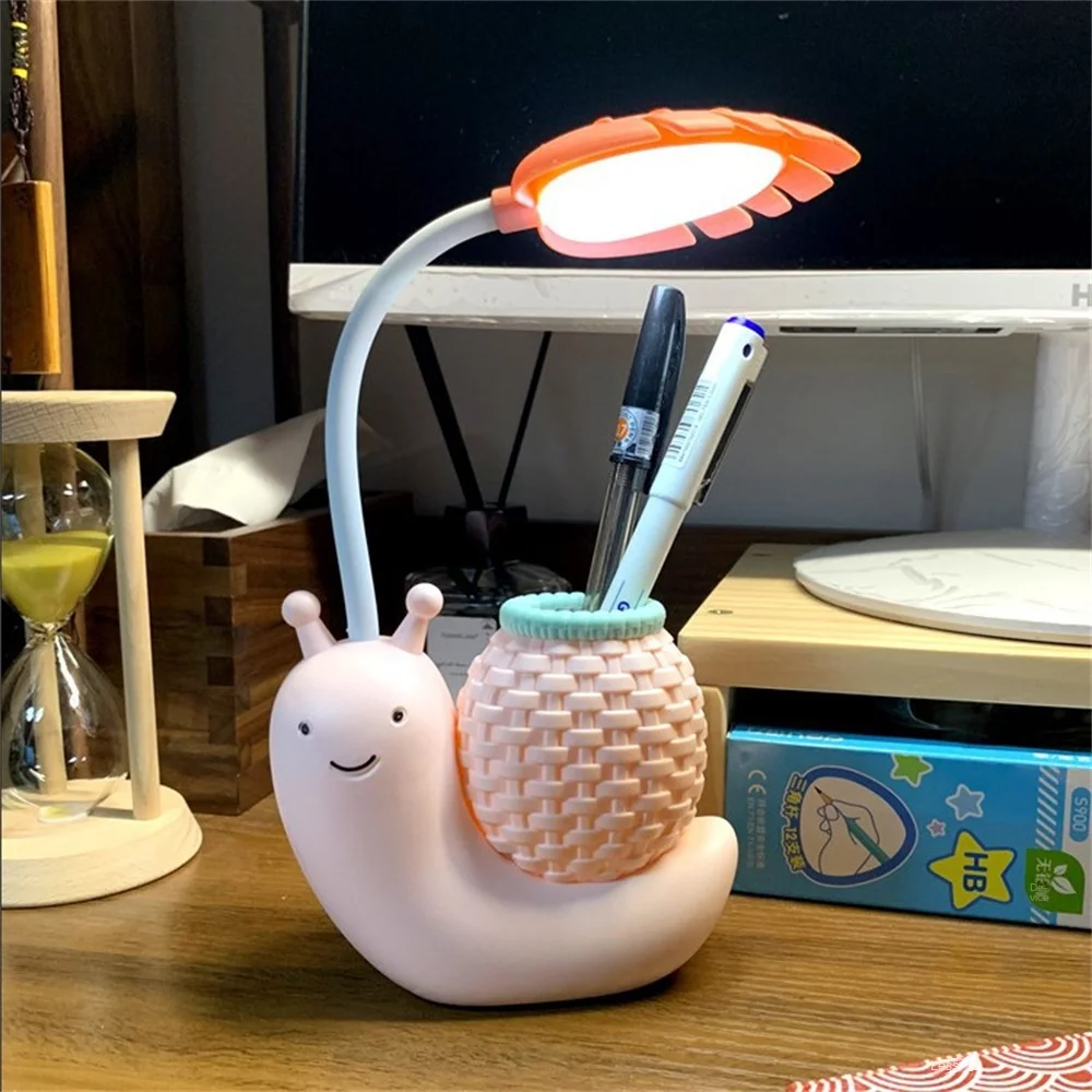 Đèn Hoạt Hình LED Ốc Để Bàn Trẻ Em Phòng Ngủ Đèn Ngủ Đọc Sách Học Sinh - DDB-543