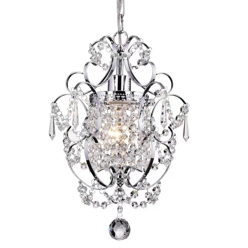 Đèn chùm pha lê mini Chrome cho khu vực ăn uống trong phòng ngủ đảo bếp - DC-734