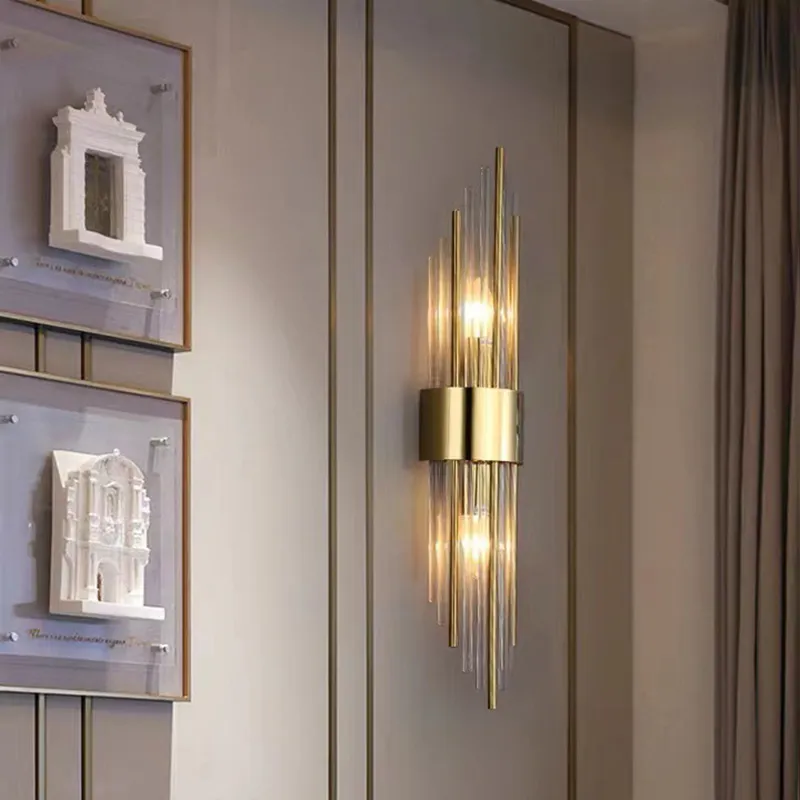 Đèn Pha Lê trong suốt Đèn LED Dán Tường E14 Bóng Đèn Inox - DTN-82