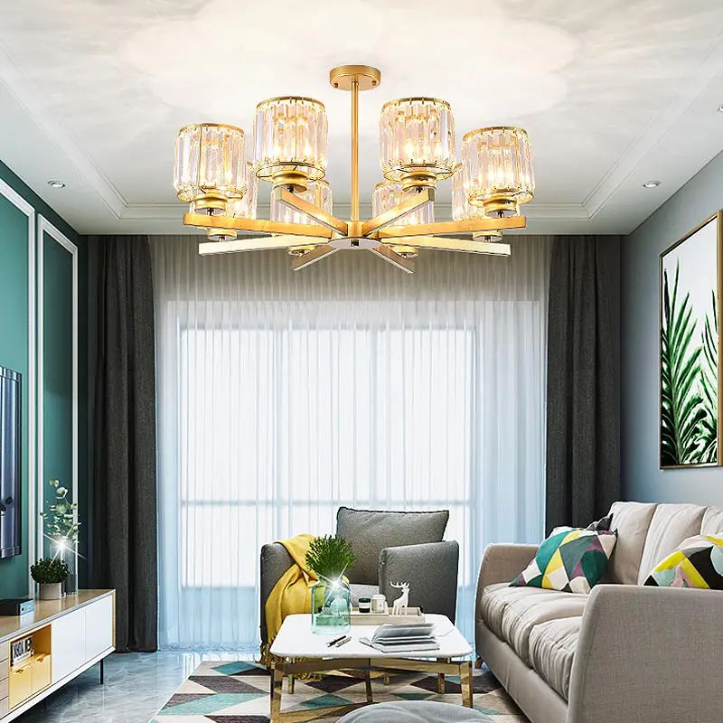 Pha Lê Treo Đèn Led Đèn Chùm Phòng Khách Phòng Ngủ Nhà Bếp Trang Trí Ph - DC-644