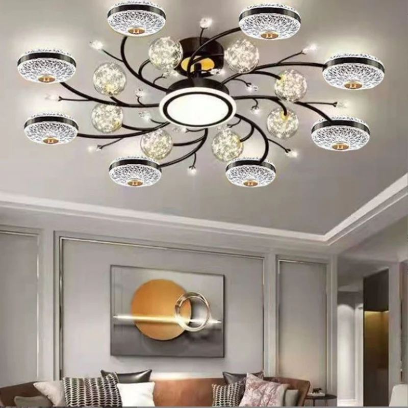 Pha Lê Phòng Khách Trần Đèn LED Thông Minh Hiện Đại Đèn Chùm Gexing Phò - DC-199
