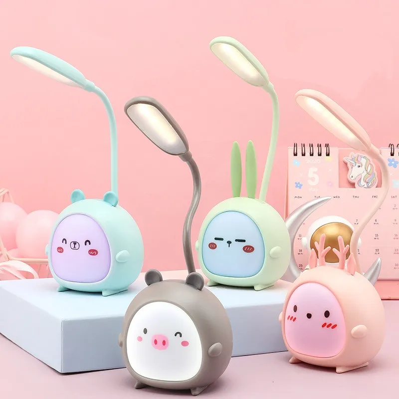 Đèn Hình Thú Dễ Thương Đèn LED Để Bàn Có Thể Gập Lại Mờ Có Thể Điều Ch - DDB-136