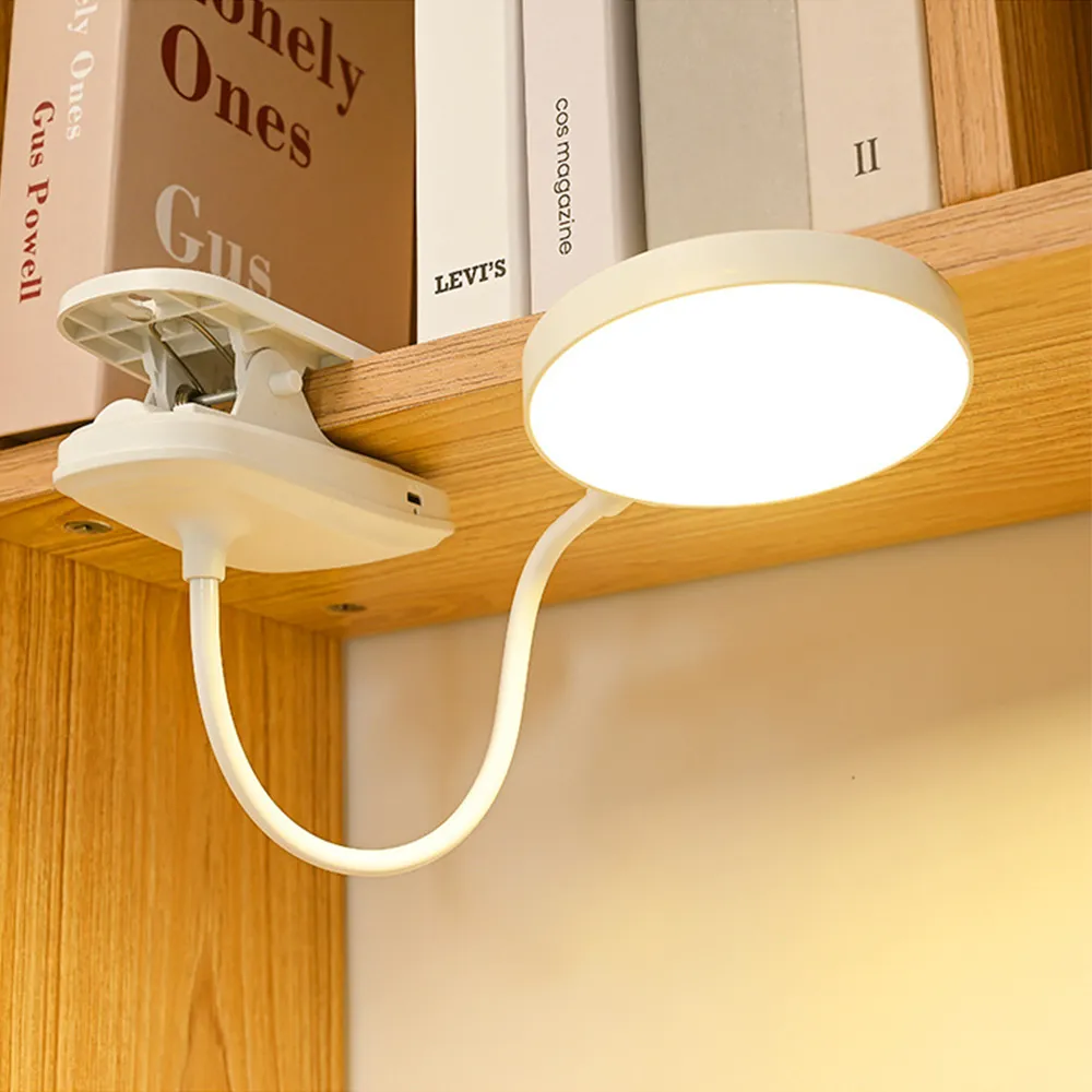 Đèn Bàn Sạc USB Đèn Bàn Có Kẹp Giường Đọc Sách Đèn Ngủ LED Để Bàn 3 Ch - DDB-168