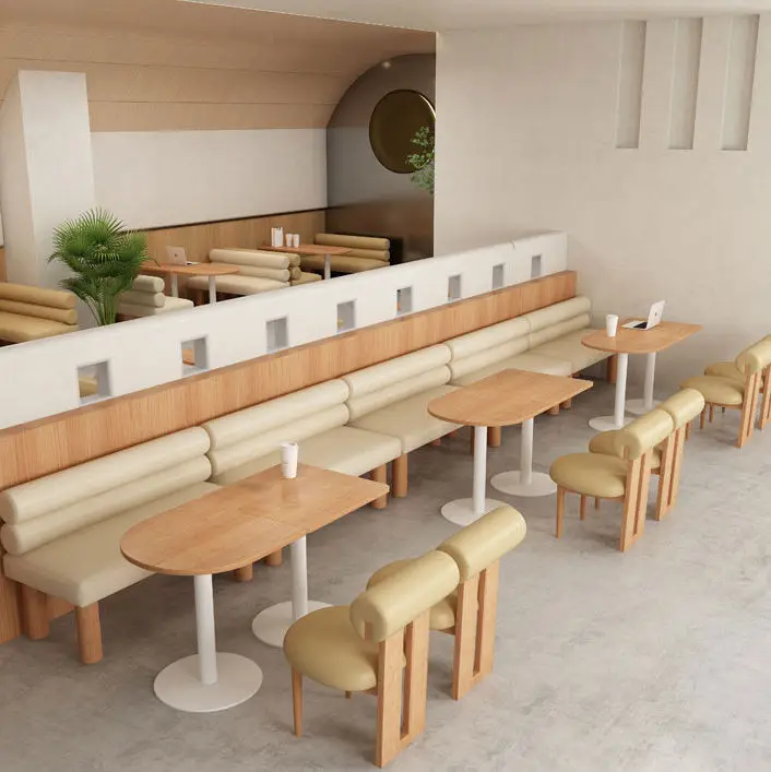 Bàn ghế Nhà máy sản xuất theo yêu cầu gian hàng nhà hàng - BGCF-2031