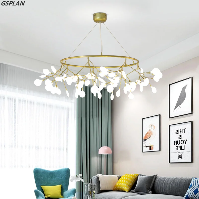 GSPLAN Hiện Đại Cây Hình Đèn Chùm Đèn Chùm Tròn Trang Trí Treo Đèn Chùm - DC-125
