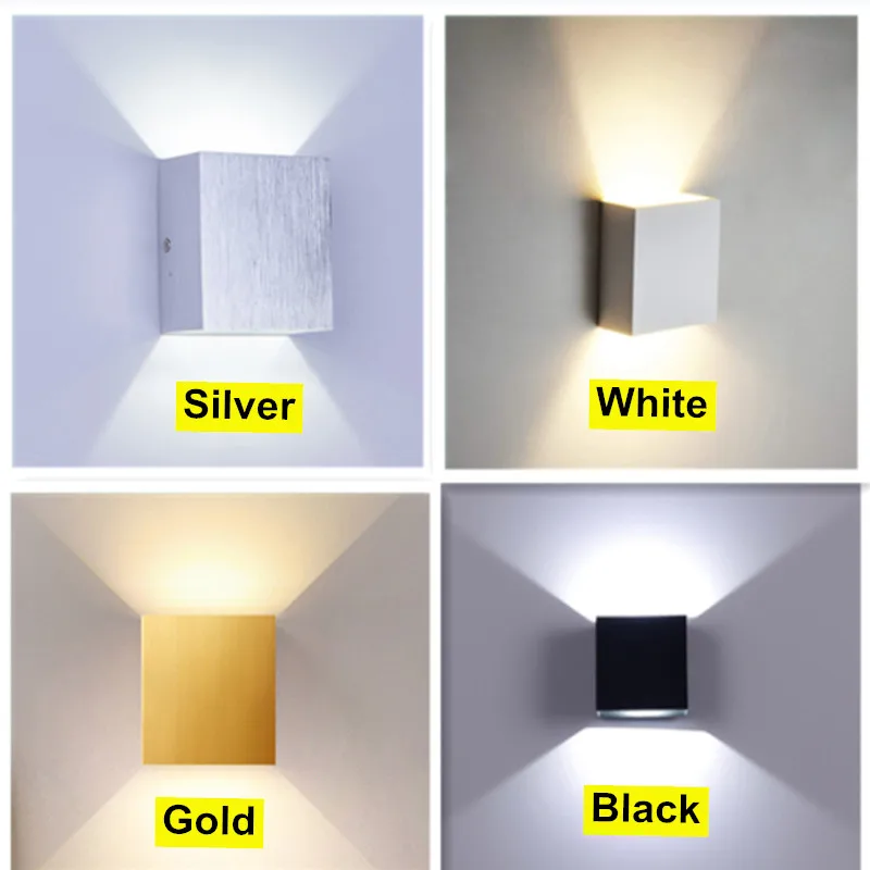 Đèn Trong Nhà Đèn Tường LED Nhôm Khối Lập Phương Phong Cách - DTN-34